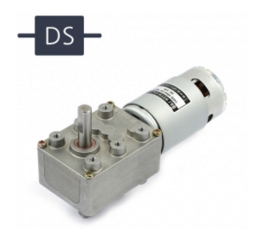 웜기어드 DC모터 DWG-4562-12-B Double Shaft (12V 브론즈기어형)
