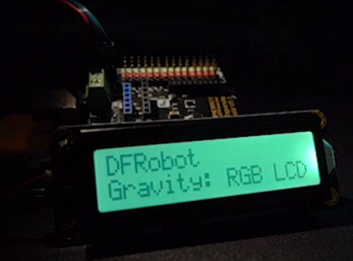 Gravity: I2C 16x2 Arduino LCD with RGB Backlight Display [DFR0464]