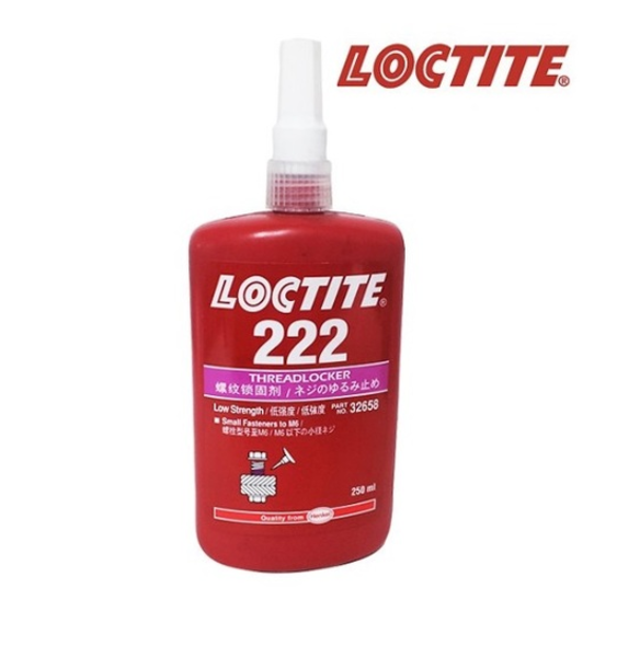 소형나사용(저강도) LOCTITE 222, 250ml
