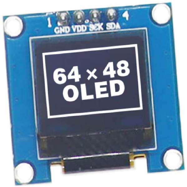 OLED 0.66인치 SSD1306 I2C JK-066-6448-W 화이트