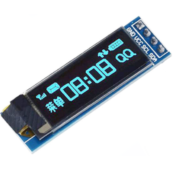 OLED 0.91인치 SSD1306 I2C JK-091-12832-B 블루