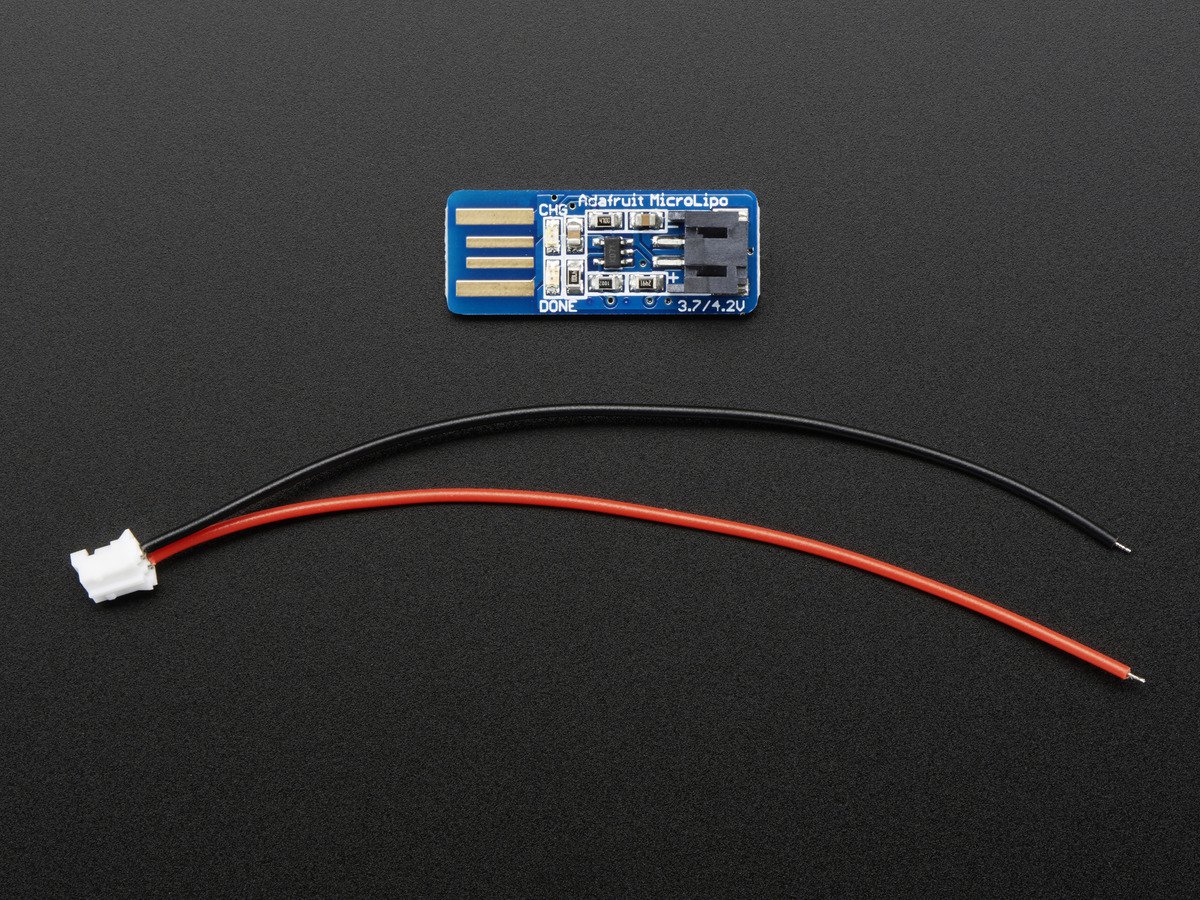 Adafruit Micro Lipo - USB LiIon/LiPoly charger [v1] ( 소형 리튬 폴리버 USB 충전기 )
