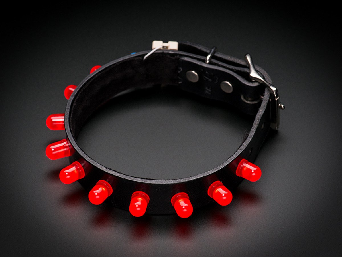 Punk LED Collar Kit - Red LEDs
