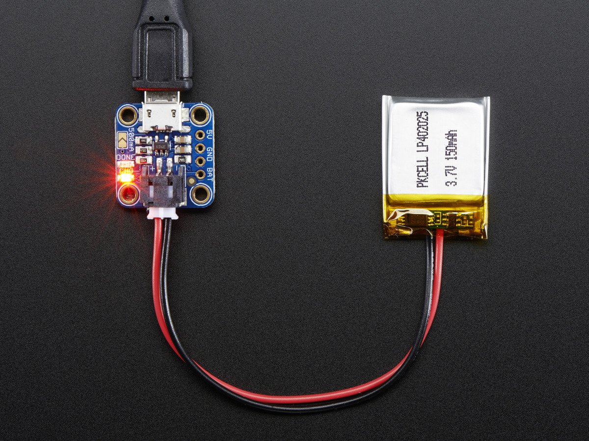 Adafruit Micro Lipo w/MicroUSB Jack - USB LiIon/LiPoly charger [v1] ( 리튬 이온 폴리머 마이크로 USB 충전기 )