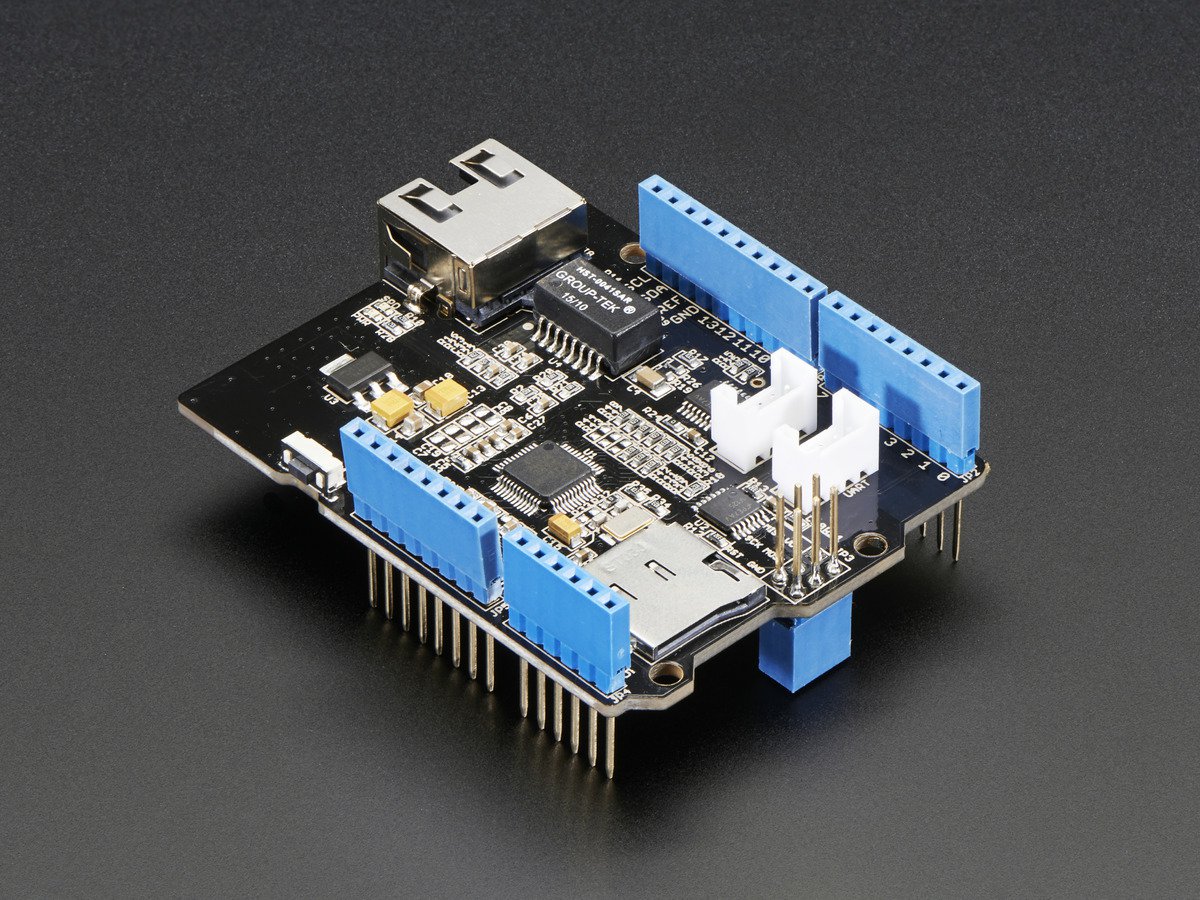Adafruit Ethernet Shield for Arduino - W5500 Chipset ( 이더넷 쉴드 - W5000 칩셋 )