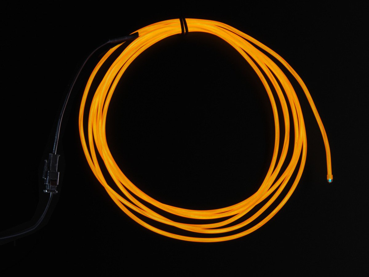 EL wire starter pack - Orange 2.5 meter (8.2 ft) ( EL 와이어 스타터 팩 )