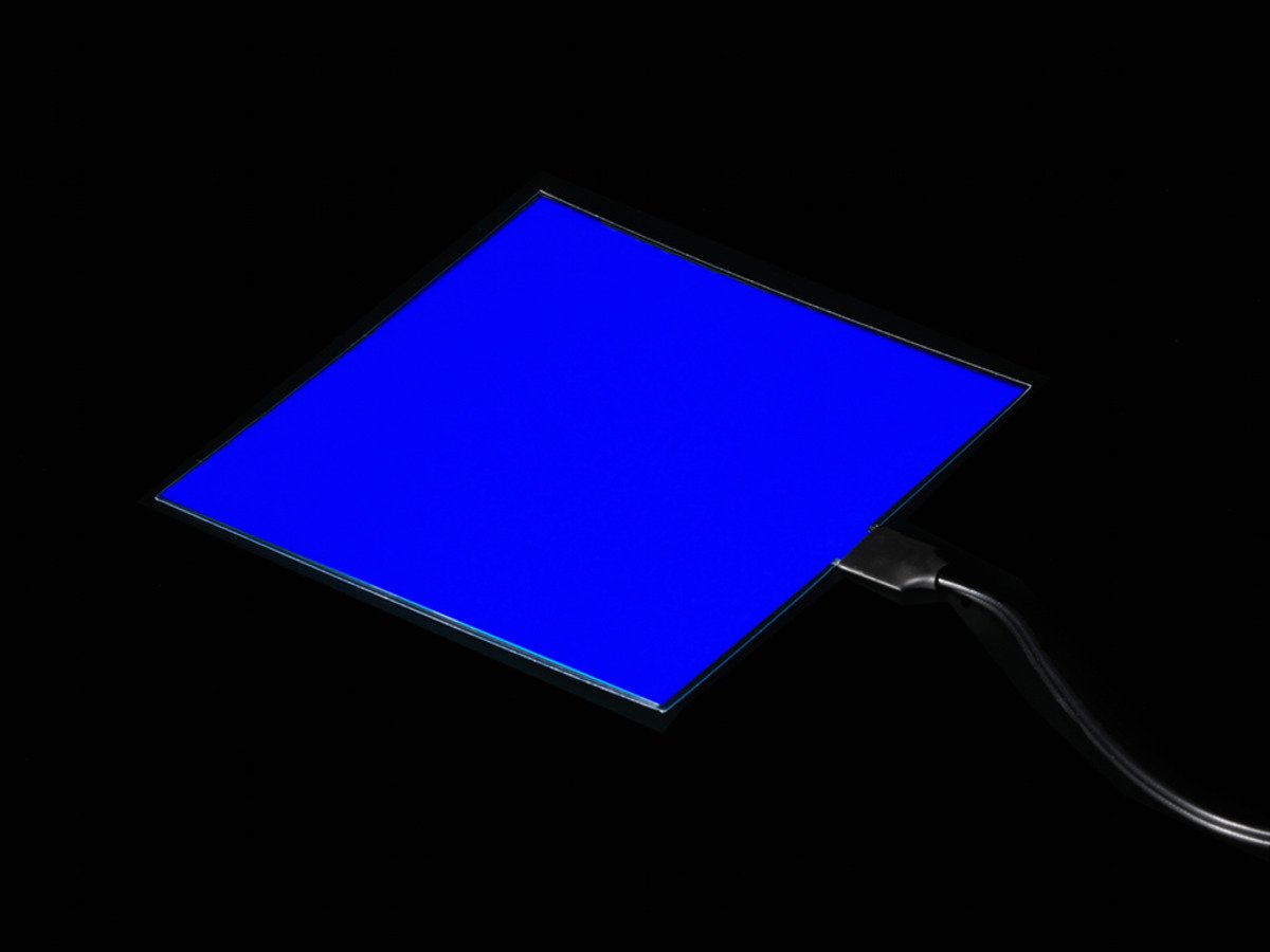 Electroluminescent (EL) Panel - 10cm x 10cm Blue ( EL 와이어 패널 )