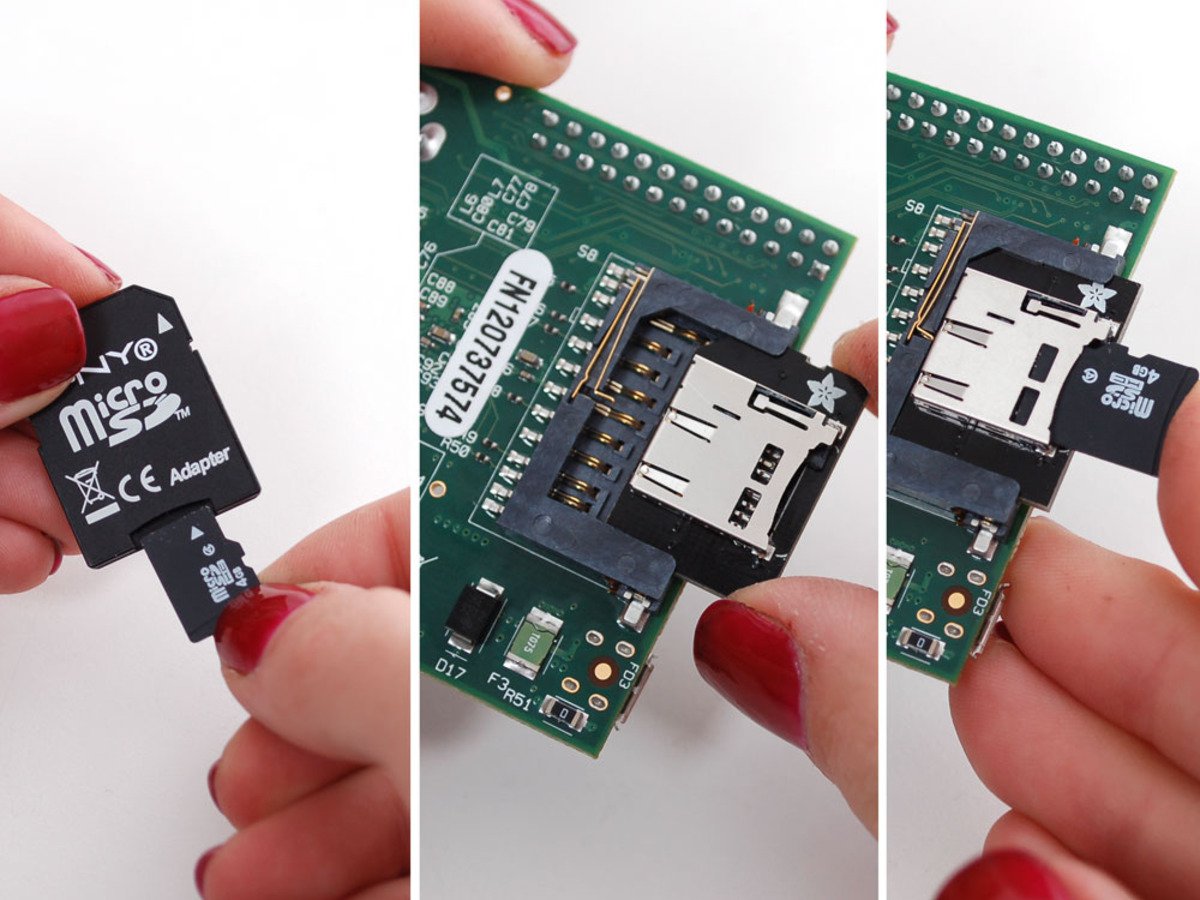 Low-profile microSD card adapter for Raspberry Pi ( 라즈베리파이 마이크로 SD 어댑터 )