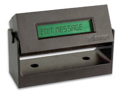 LCD Mini Message Board with Backlight and Enclosure