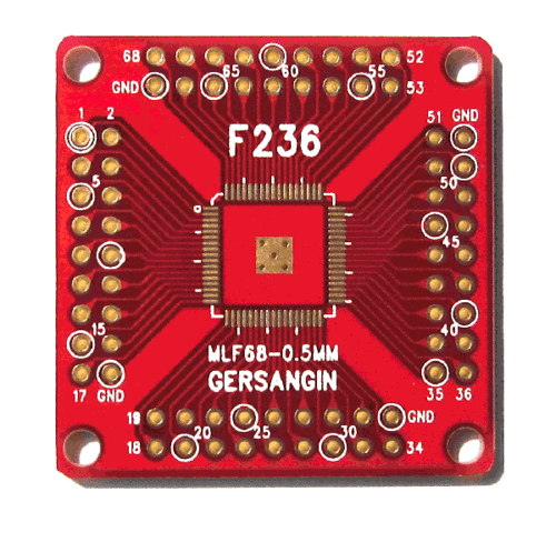 [F236] MLF 68 - 0.5MM 변환기판 