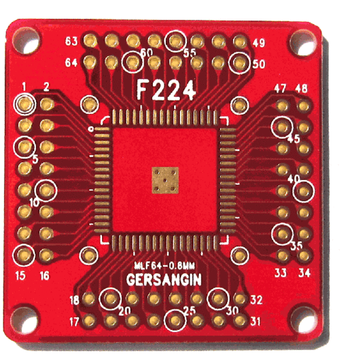 [F224] MLF 64 - 0.8MM 변환기판 