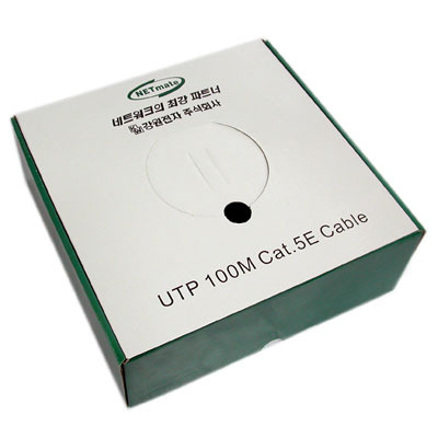 UTP 케이블 NETmate CAT.5e GRAY (단선 100M)