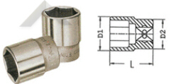 NIUS 지니어스 핸드소켓 (HAND SOCKET) 3/4“（19mm) 크롬바나디옴스틸 201-1301 17mm