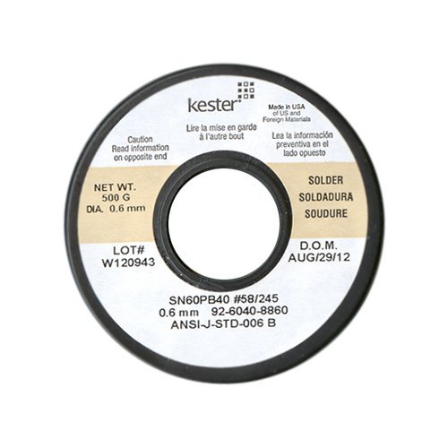 KESTER 일반납(노크린) 0.6mm 500g Made in USA