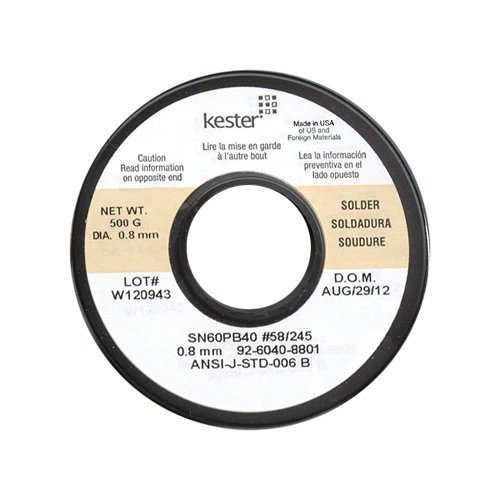 KESTER 일반납(노크린) 0.8mm 500g Made in USA