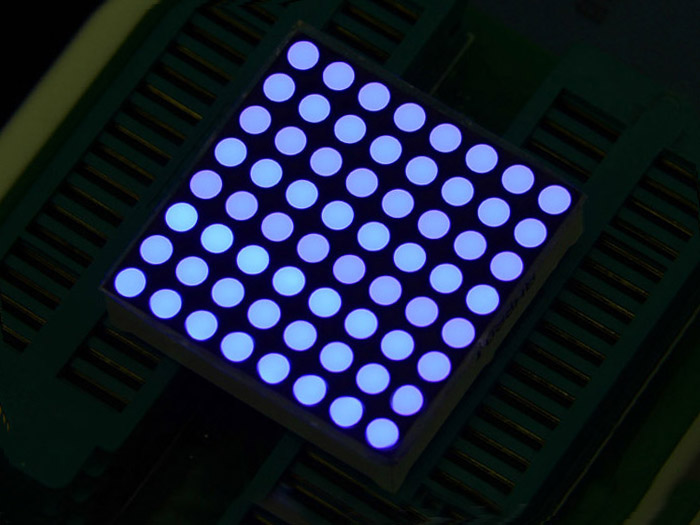 SeeedStudio 32mm 8x8 Square Matrix LED Blue - Common Anode [SKU: 104990135] ( 32mm 8*8 정방형 LED 매트릭스 아노드 공통형 - 블루 )
