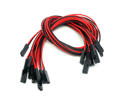 SeeedStudio 2 pin dual-female jumper wire - 300mm (5 PCs pack) [SKU: 110990054]