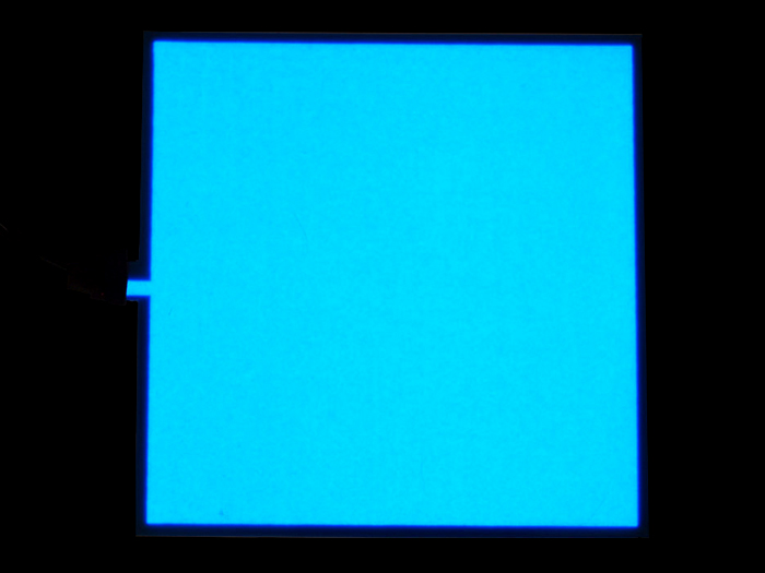 SeeedStudio EL Panel - Blue 10cm x 10cm [SKU: 104990049] ( EL 패널 - 블루 )