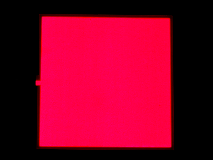 SeeedStudio EL Panel - Red 10cm x 10cm [SKU: 104990047] ( EL 패널 - 레드 )