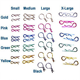 R Pin-large Colored(10개) (Blue, Red, Green, Yellow)