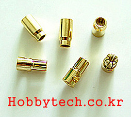 Gold connector 6.0mm set (3pair)