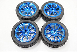 1/10 Wheel Tire set (66파이 블루)