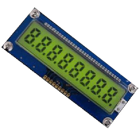 Y/G 백라이트 8-digit 세그먼트LCD모듈 (HDYM-818)