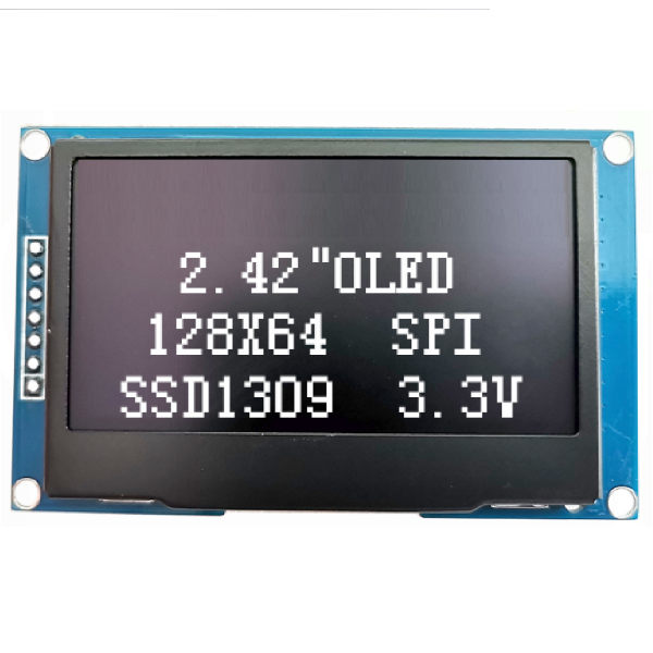 OLED 2.42인치 SSD1309 I2C SPI JK-242-12864-W 백색
