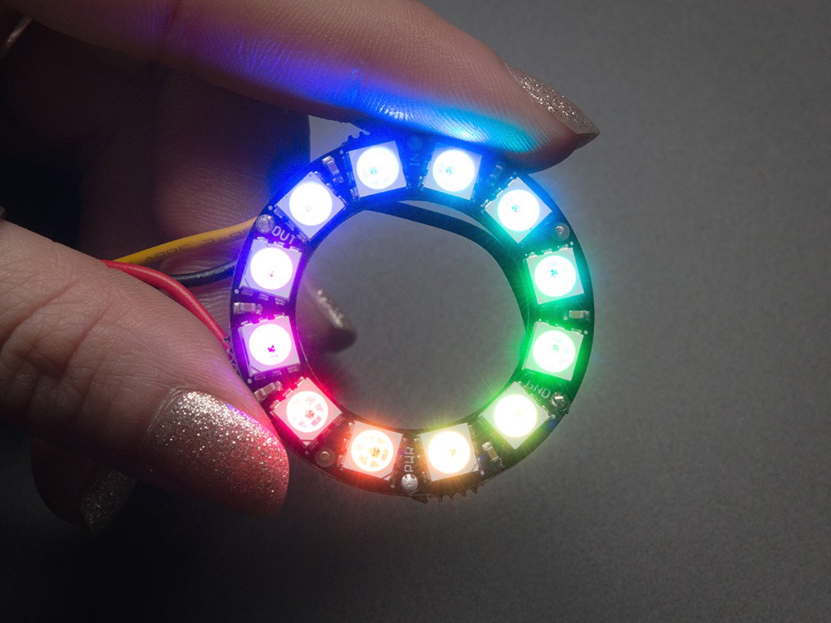 NeoPixel Ring - 12 x 5050 RGB LED with Integrated Drivers ( 네오픽셀 링 5050 RGB LED 드라이버 )