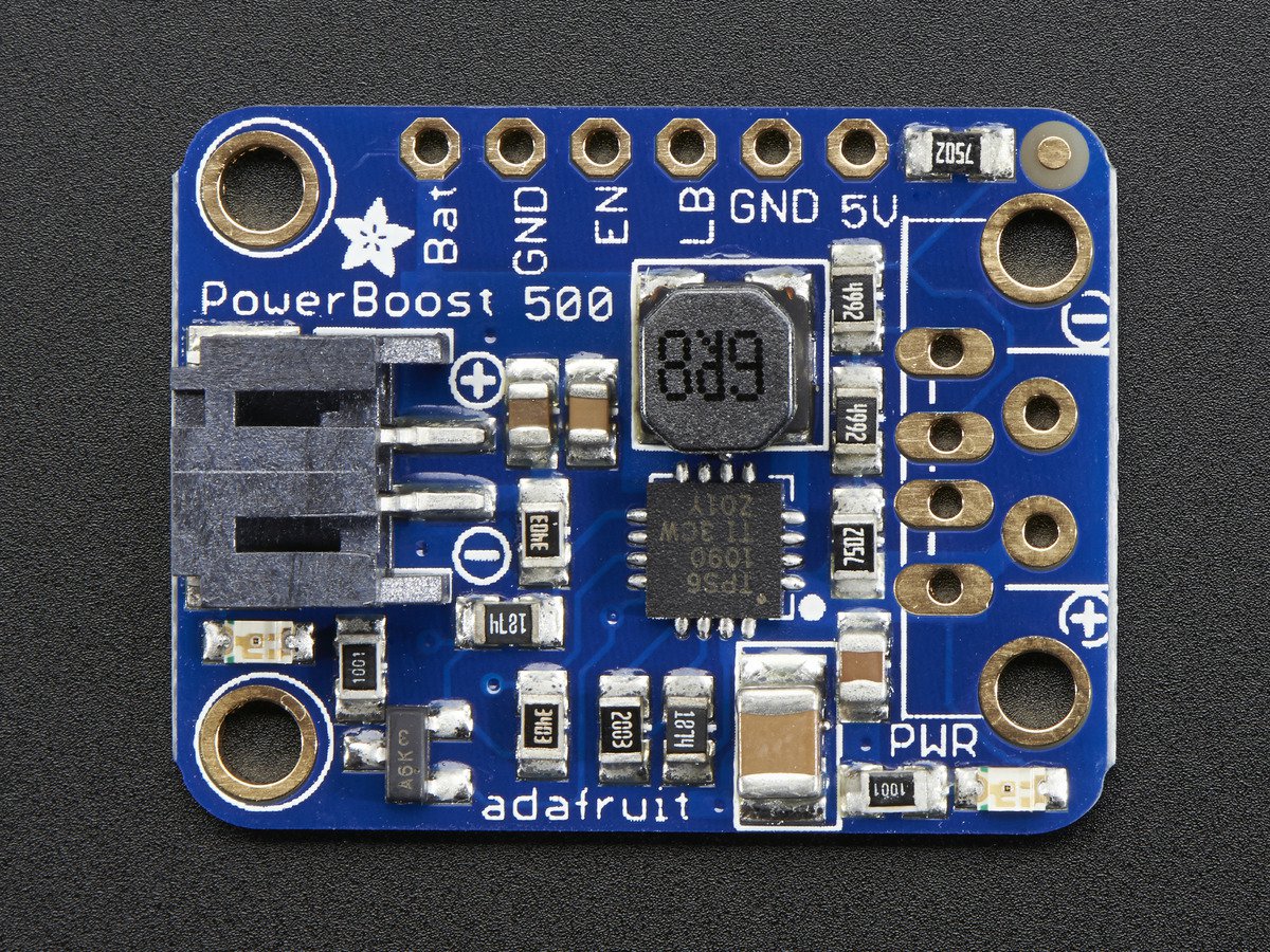PowerBoost 500 Basic - 5V USB Boost @ 500mA from 1.8V+ ( 파워 부스트 500 베이직 )