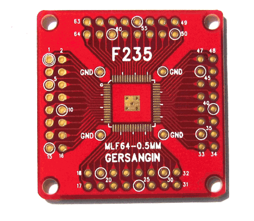 [F235] MLF 64 - 0.5MM 변환기판 