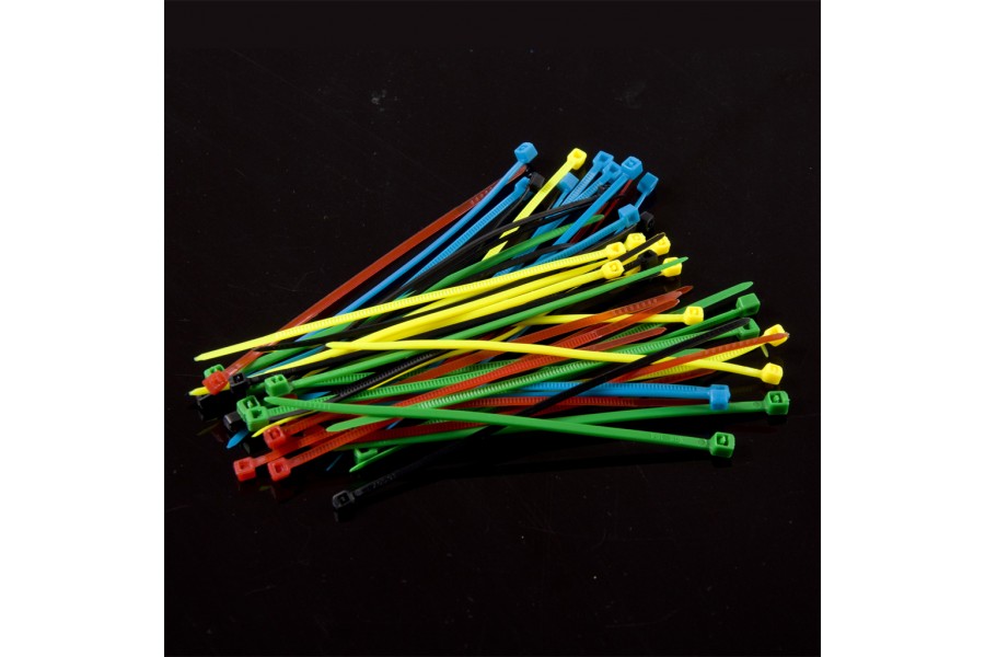 DFROBOT Nylon Cable Tie Set - Five Colors(50pcs) [FIT0343]