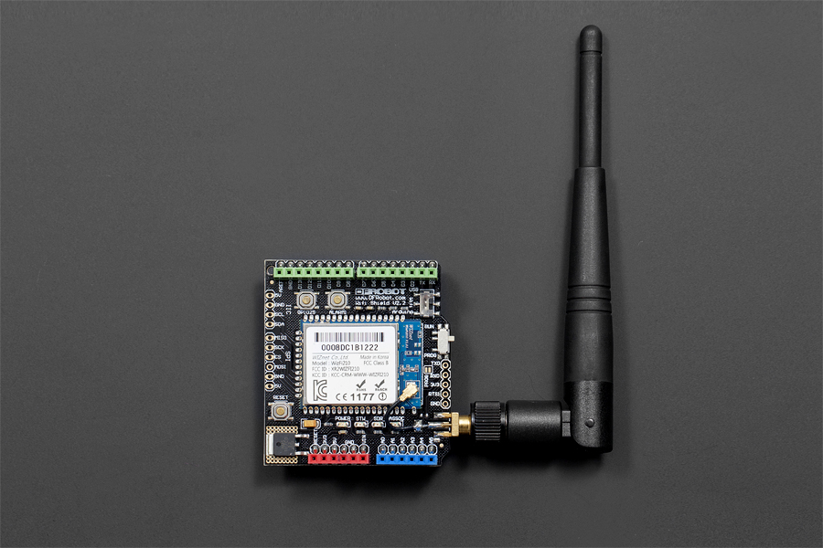 DFROBOT WiFi Shield V2.2 for Arduino (802.11 b/g/n) [TEL0047] ( 아두이노 와이파이 무선인터넷 쉴드 )