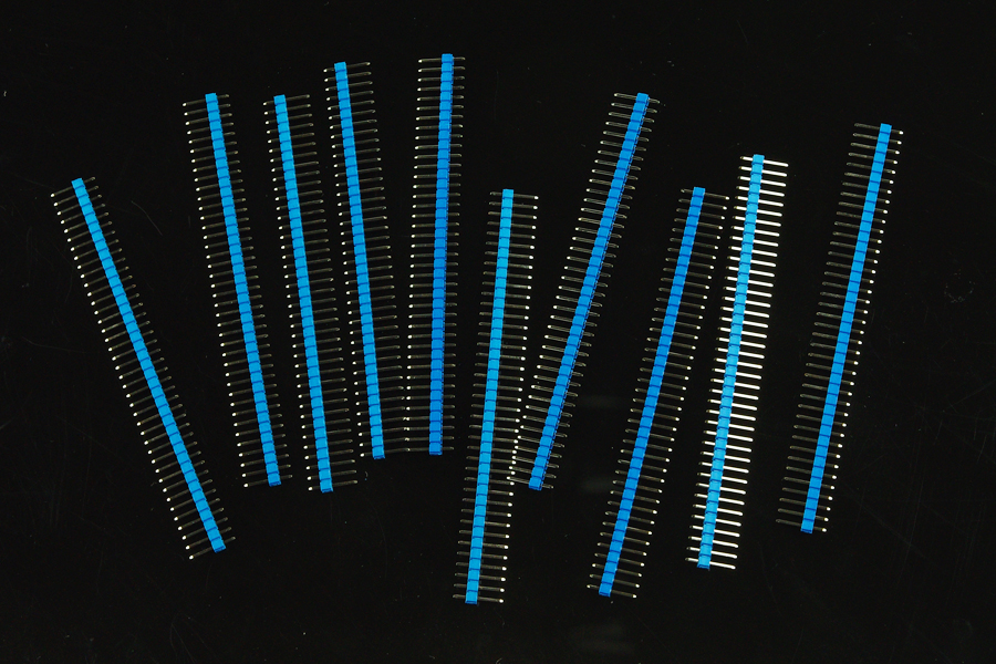 DFROBOT 10 Pcs 40 Pin Headers - Straight (Blue) [FIT0084-B] ( 40핀 헤더 )