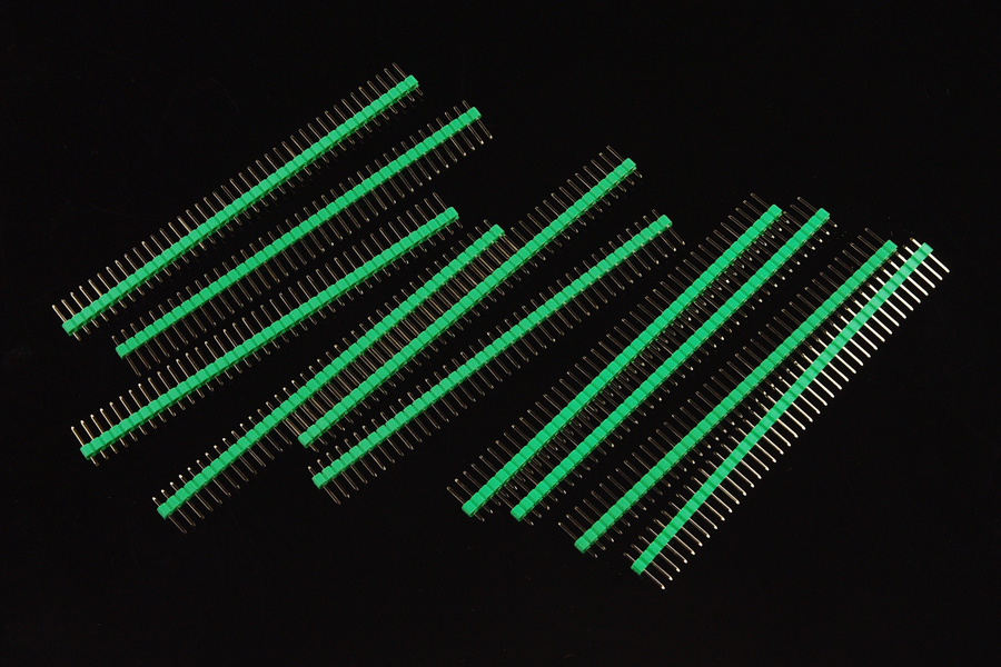 DFROBOT 10 Pcs 40 Pin Headers - Straight (Green) [FIT0084-G] ( 40핀 헤더 )