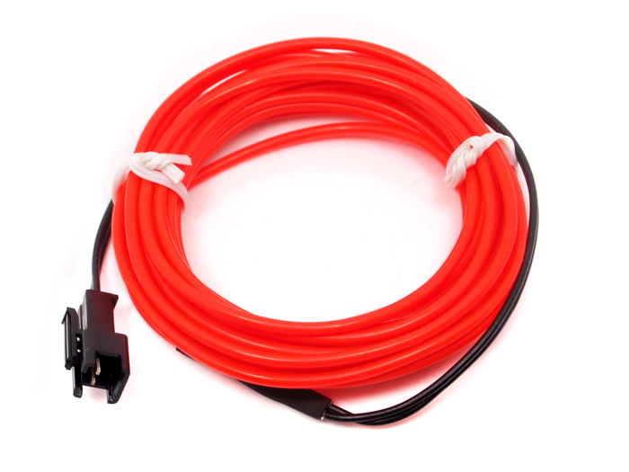 SeeedStudio EL Wire-Red 3m [SKU: 104990032] ( EL 와이어 - 레드 )