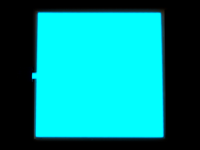 SeeedStudio EL Panel - Light Blue 10cm x 10cm [SKU: 104990051] ( EL 패널 - 라이트 블루 )