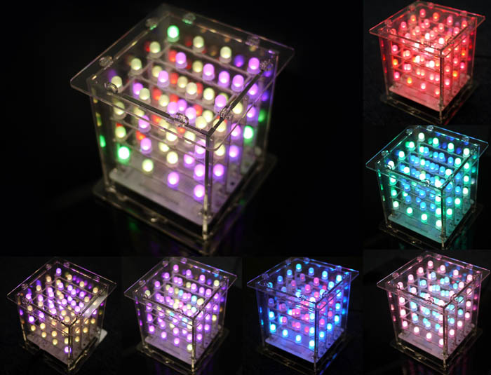 SeeedStudio Rainbow Cube Kit (Assembled) [SKU: 110990014] ( 레인보우 큐브 키트 - 완제품 )