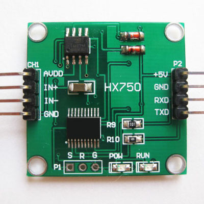 24bit A/D + MCU 내장 TTL(UART)출력 로드셀 전자저울모듈(P2976-1)